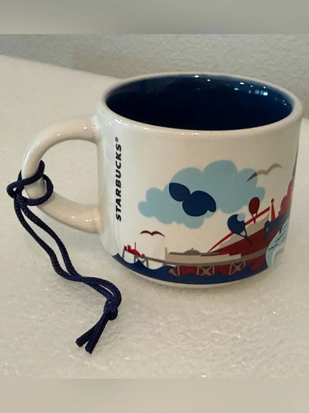Starbucks You Are Here YAH England Mug Ornament NIB